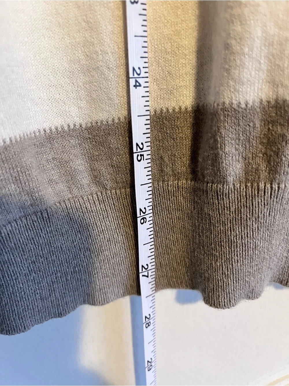 Banana Republic Men’s M Cotton Cashmere Sweater Neutral Unisex Beachy EUC